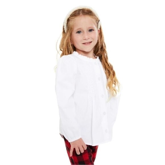 Toddler Girls Long Sleeved Shirt & Plaid Pants 2-Piece Set Size 5T - Picture 8 of 9